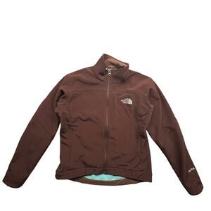 The North Face ANC4 Apex Bionic Jacket Womens Small Softshell Fleece Lined Brown